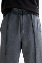 P&B Wide-leg trousers with seam detail (black)