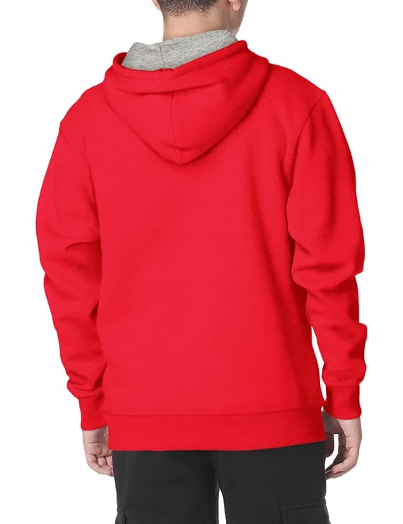 CHAMPION Men's Cotton Hooded Neck Hoodies (red)