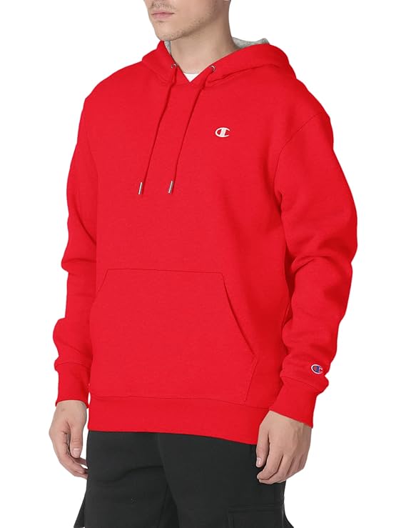 CHAMPION Men's Cotton Hooded Neck Hoodies (red)
