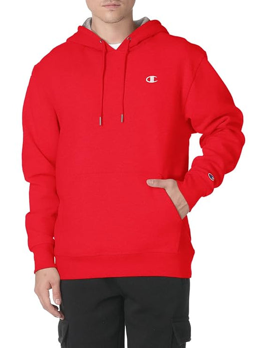 CHAMPION Men's Cotton Hooded Neck Hoodies (red)