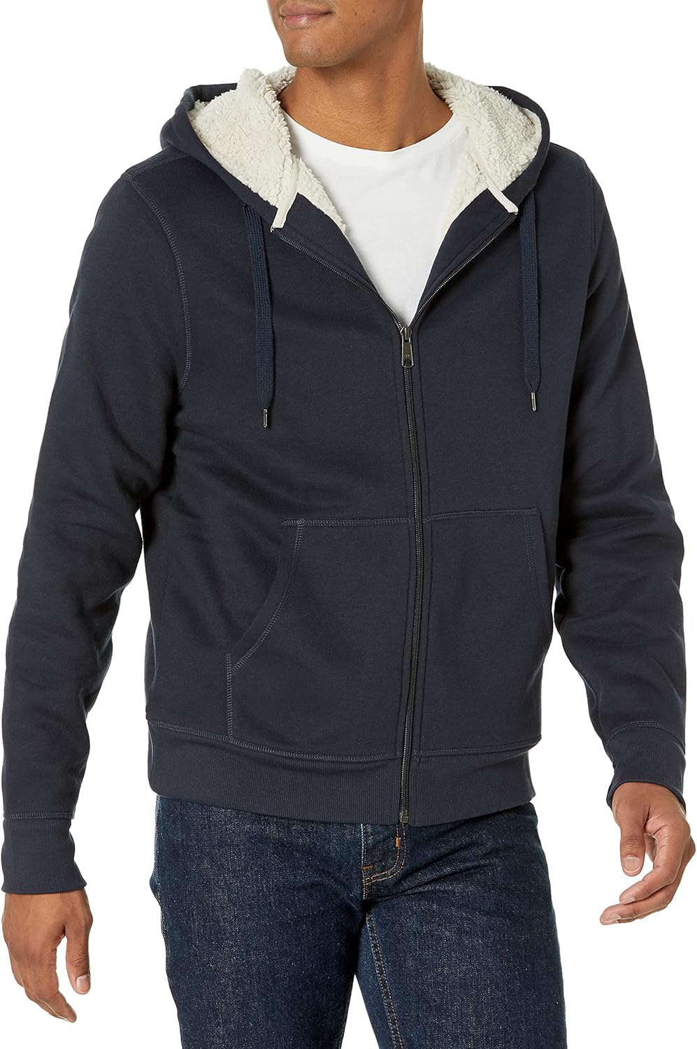 Amazon Essentials Mens Sherpa Lined Full Zip Hoodie
