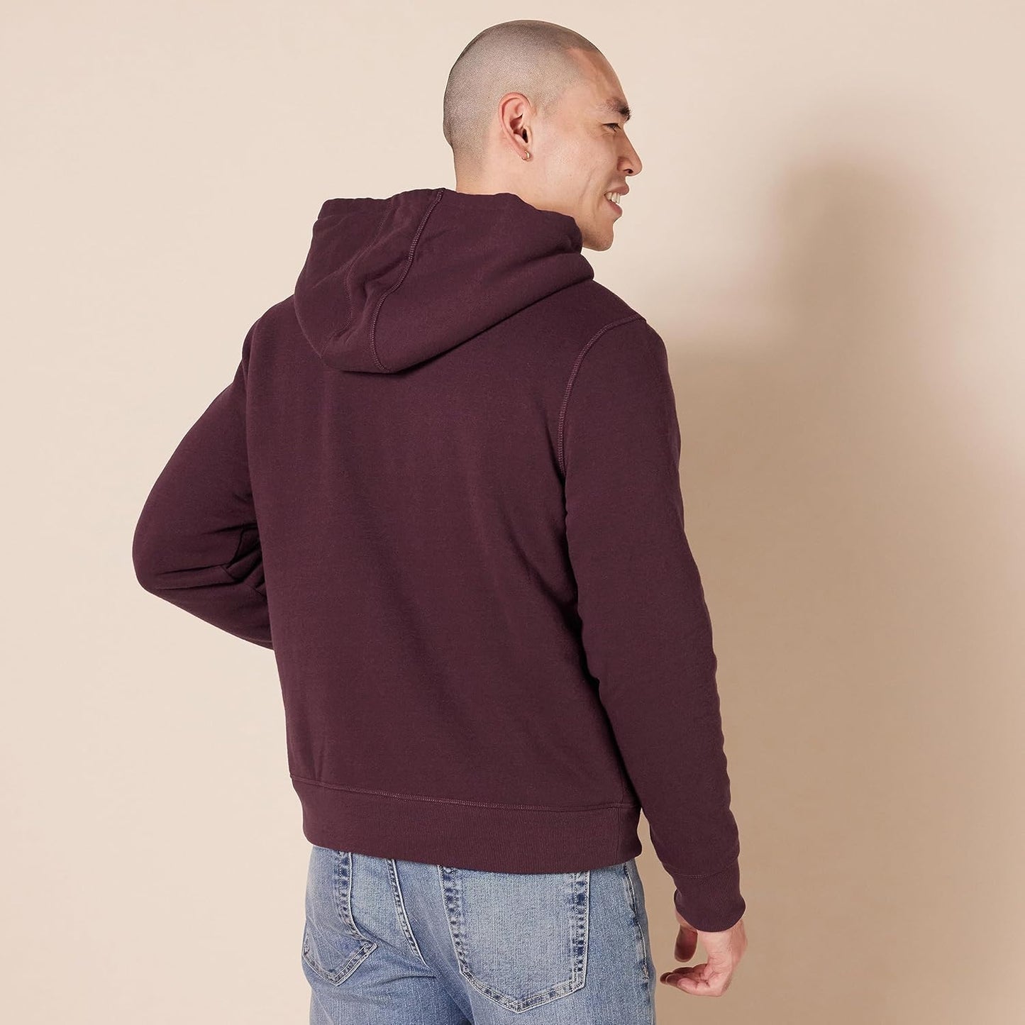Amazon Essentials Mens Sherpa Lined Full Zip Hoodie