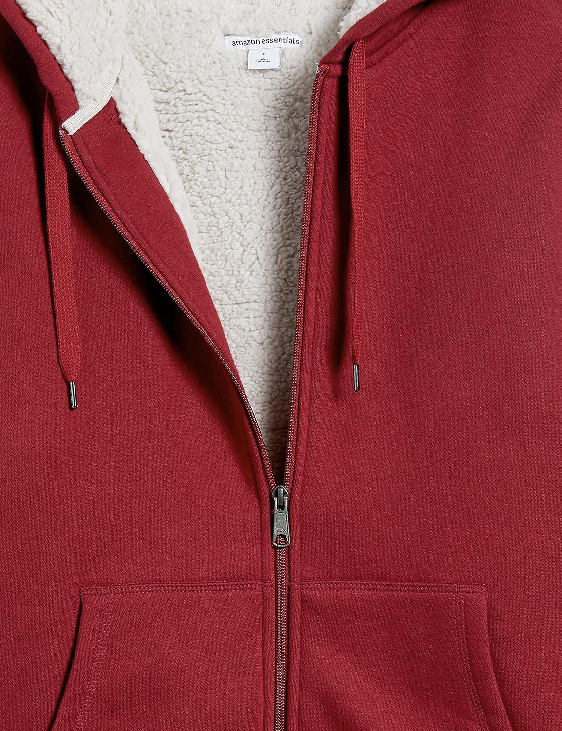 Amazon Essentials Mens Sherpa Lined Full Zip Hoodie