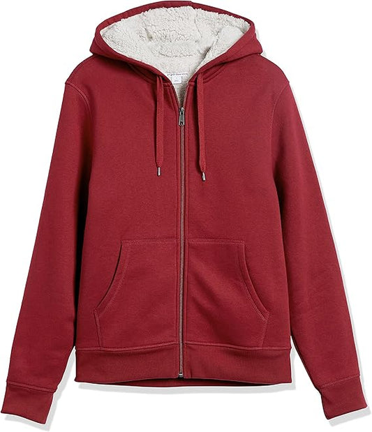Amazon Essentials Mens Sherpa Lined Full Zip Hoodie
