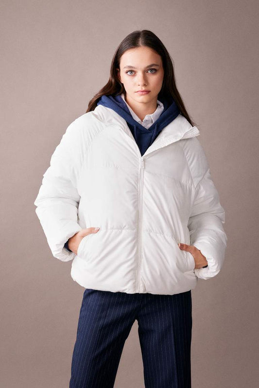 Waterproof Regular Fit Hooded Puffer Jacket