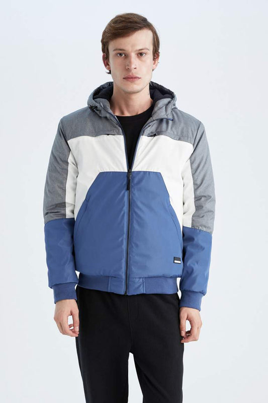 Waterproof Slim Fit Block Lined Jacket