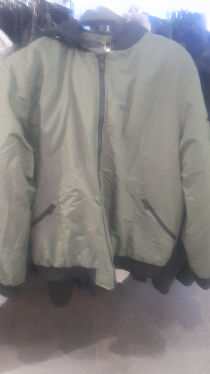 Slim Fit Hooded Bomber Jacket