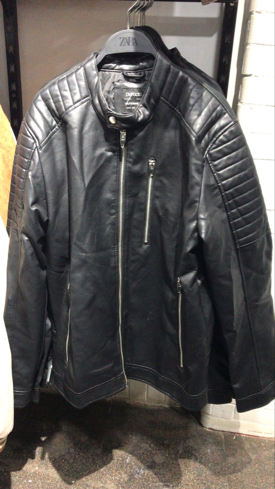 jacket leather man black