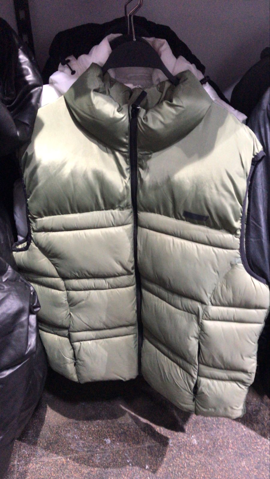 vest man olive
