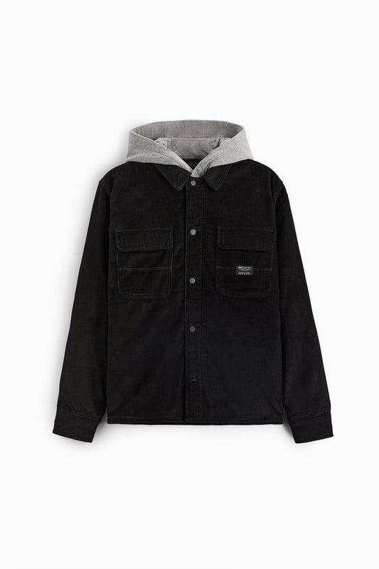CORDUROY OVERSHIRT WITH MATCHING DETAIL
