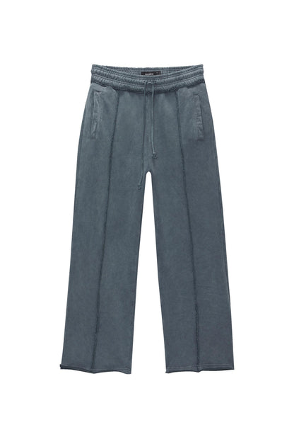 P&B Wide-leg trousers with seam detail (black)