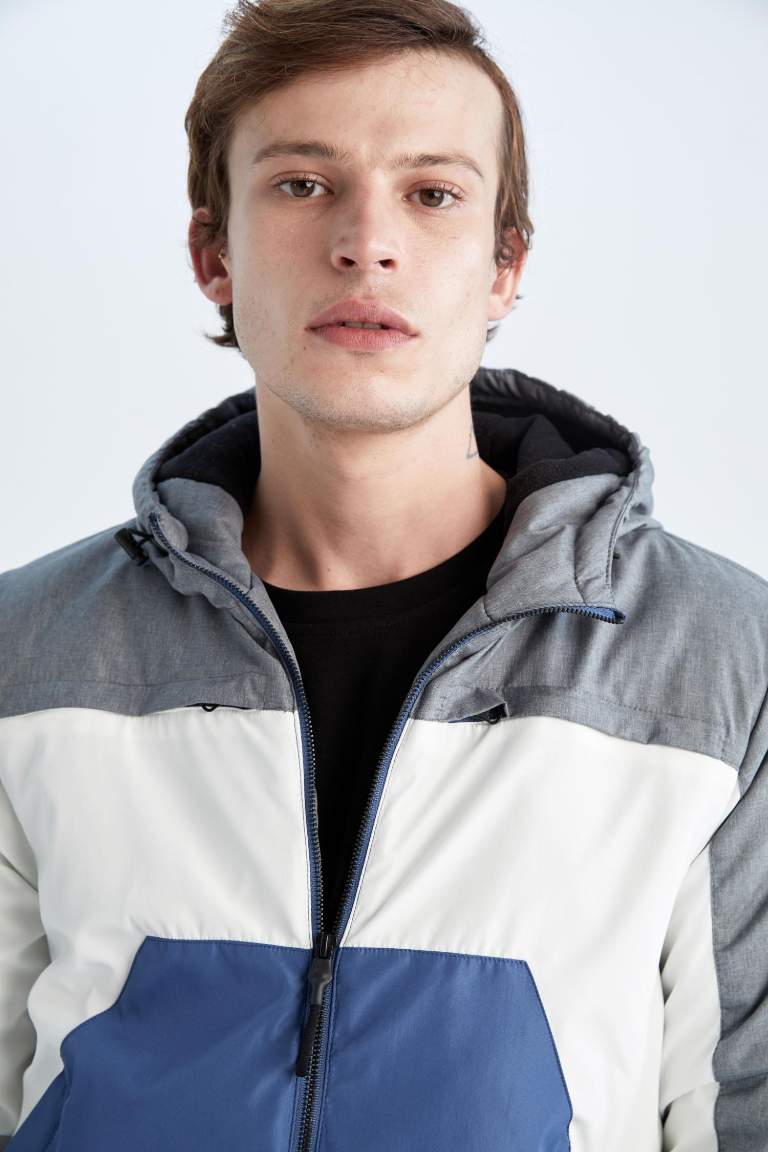 Waterproof Slim Fit Block Lined Jacket